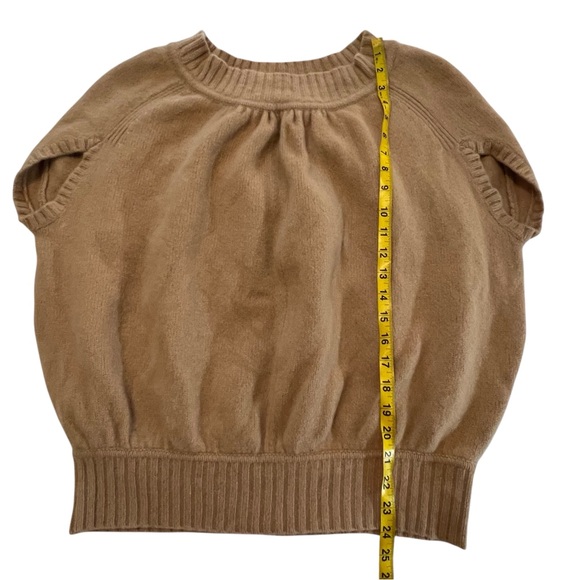 Diane Von Furstenberg 95% Lambswool Cashmere Cap Sleeve Sweater Raglan Small - Picture 7 of 11